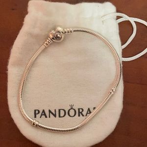 Silver Clasp Pandora Charm Bracelet